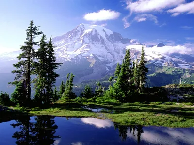 Nature Cloud Valley Mountain Nature Wallpaper 4K 1600x1200 White