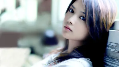 Brunette Asian Woman Brown Abstract Wallpaper 4K 1920x1080 Hd, Desktop, Wallpaper, Featuring, A, Brunette, Asian, Woman, Brown, Eyes, Softly, Gazing, White, Ultrawide, Full HD