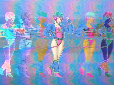 Anime 2000x1500 Abstract Abstract Wallpaper 4K 2000x1500 Anime, 2000x1500, Purple, Blue, Landscape, Full HD