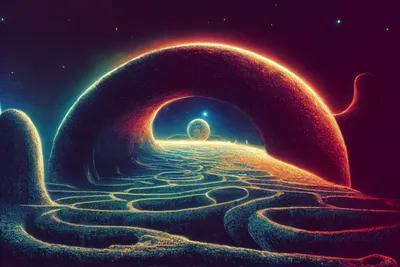 Calm Galaxy Wallpaper Space Wallpaper 4K 2304x1536 Galaxy, Maze, Brown, Landscape, Full HD
