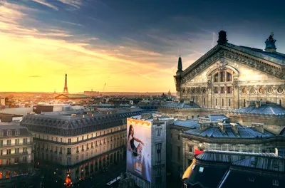 Radiant Cityscape Wallpaper World Wallpaper 4K 2048x1352 Hd, Cityscape, Wallpaper, Showcasing, Paris, At, Sunset, Featuring, Iconic, Eiffel, Tower, Historic, Yellow, Pink, Ultrawide, Full HD