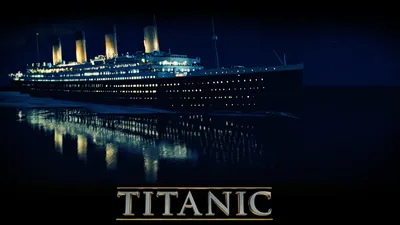 Calm Titanic Wallpaper Black/Dark Wallpaper 4K 1920x1080 Hd, Desktop, Wallpaper:, Of, The, Titanic, Movie, Featuring, Illuminated, Ship, Sailing, Night, Black, Gray, Ultrawide, Full HD