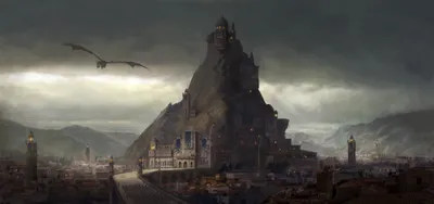 Quad Brooding Fantasy City Clinging Fantasy Wallpaper 4K 3840x1806 2k, Quad, Hd, Pc, Desktop, Wallpaper, And, Background, Brooding, Fantasy, City, Clinging, Gray, Ultrawide, 4K