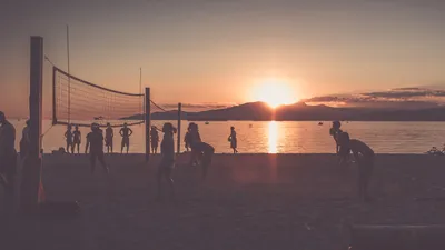 Dreamy Sunset Wallpaper Nature Wallpaper 4K 2560x1440 Sunset, Beach, Volleyball, Sports, Hd, Desktop, Wallpaper, Gray, Ultrawide, QHD