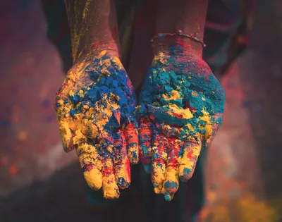 Radiant Colors Wallpaper Abstract Wallpaper 4K 5073x4000 Colors, Hand, Holiday, Holi, Hd, Desktop, Wallpaper, Brown, Square, 4k