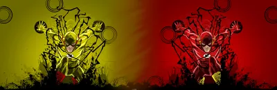 Dynamic Reverse Flash Abstract Wallpaper 4K 3200x1050 Dynamic, Hd, Wallpaper, Featuring, Reverse-flash, And, Flash, From, Comic, Series, Showcasing, Vibrant, Brown, Ultrawide, QHD