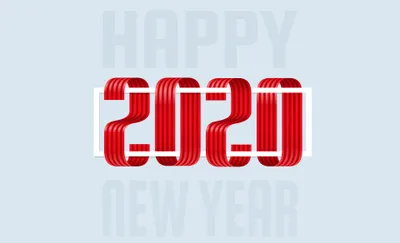 Sleek Happy Wallpaper Abstract Wallpaper 4K 3840x2337 Happy, New, Year, Holiday, 2020, Desktop, White, Ultrawide, 4k