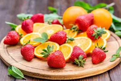 Dreamy Still Wallpaper Abstract Wallpaper 4K 5760x3840 Still, Life, Orange, Fruit, Strawberry, Berry, Food, Desktop, White, Pink, Landscape, 4k