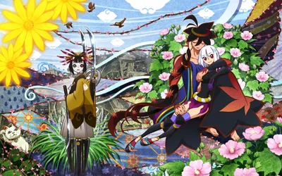 Anime 2560x1600 Abstract Abstract Wallpaper 4K 2560x1600 Anime, 2560x1600, White, Pink, Ultrawide, QHD