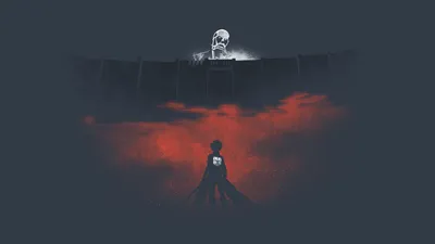 Vibrant Eren Wallpaper Black/Dark Wallpaper 4K 1920x1080 Hd, Desktop, Wallpaper:, Featuring, Eren, Yeager, From, Attack, Titan, Standing, Dramatically, Colossal, Brown, Ultrawide, Full HD