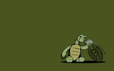 Funny Cartoon Turtle Holding Animals Wallpaper 4K 2560x1600 Funny, Hd, Pc, Desktop, Wallpaper, Featuring, A, Cartoon, Turtle, Holding, Grenade, Blending, Gray, Ultrawide, QHD
