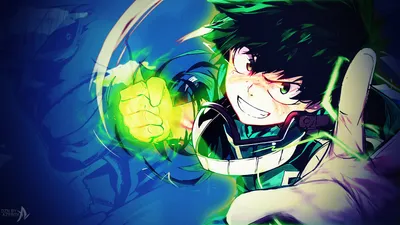 Calm Izuku Wallpaper Abstract Wallpaper 4K 1920x1080 Hd, Desktop, Wallpaper:, Of, Izuku, Midoriya, From, My, Hero, Academia, Anime, Character, Black, Blue, Ultrawide, Full HD