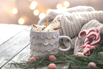 Cozy Mug Filled Hot Abstract Wallpaper 4K 5448x3632 4k, Ultra, Hd, Image, Of, A, Cozy, Mug, Filled, Hot, Chocolate, Topped, White, Landscape