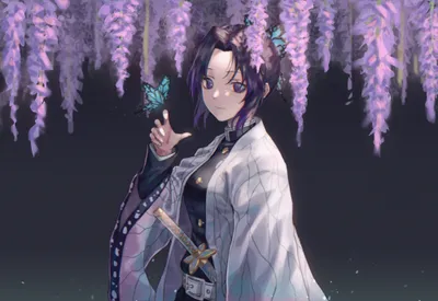 Shinobu Kochou Demon Animals Wallpaper 4K 2000x1379 Hd, Pc, Desktop, Wallpaper, Featuring, Shinobu, Kochou, From, Demon, Slayer, Kimetsu, Yaiba, White, Gray, Landscape, Full HD