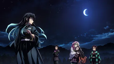 Moody Anime Wallpaper Space Wallpaper 4K 1920x1080 Anime-inspired, Hd, Wallpaper:, From, Demon, Slayer, Kimetsu, No, Yaiba, Featuring, Characters, Brown, Ultrawide, Full HD