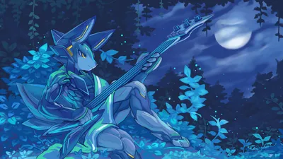 Fantasy Themed Anthropomorphic Fox Animals Wallpaper 4K 1920x1080 A, Fantasy-themed, Hd, Wallpaper, Featuring, An, Anthropomorphic, Fox, Playing, Electric, Guitar, Under, Brown, Ultrawide, Full HD