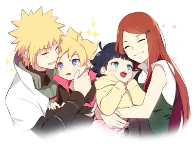 Naruto Uzumaki Himawari Minato Abstract Wallpaper 4K 1424x1080 Hd, Desktop, Wallpaper:, Featuring, Naruto, Uzumaki, Himawari, Minato, Namikaze, Kushina, Anime, Depicting, White, Landscape