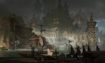 Epic City Wallpaper Wallpaper 4K, Fantasy category
