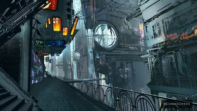 Epic Cyberpunk Wallpaper Technology Wallpaper 4K 1920x1080 Cyberpunk, City, By, Linnea, Ekman, Gray, Brown, Ultrawide, Full HD