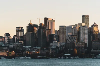 Downtown Seattle Skyline Modern Buildings World Wallpaper 4K 6000x4000 Hd, Desktop, Wallpaper, Of, Downtown, Seattle's, Skyline, With, Seattle, 039, Modern, Buildings, White, Landscape, 4K