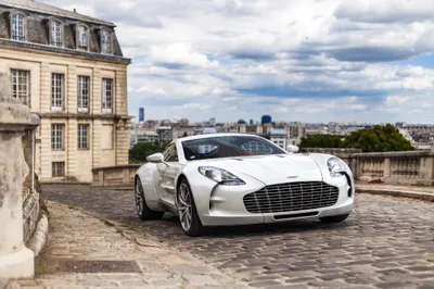 White Aston Martin One Supercar World Wallpaper 4K 2048x1365 A, White, Aston, Martin, One-77, Supercar, Parked, On, Cobblestone, Street, Historic, Buildings, Ultrawide, Full HD