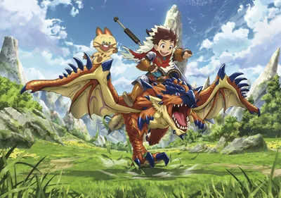 Monster Hunter Stories Ride Nature Wallpaper 4K 2048x1440 Hd, Pc, Desktop, Wallpaper/background:, Featuring, Monster, Hunter, Stories:, Ride, Smiling, Rider, Gray, Landscape, Full HD