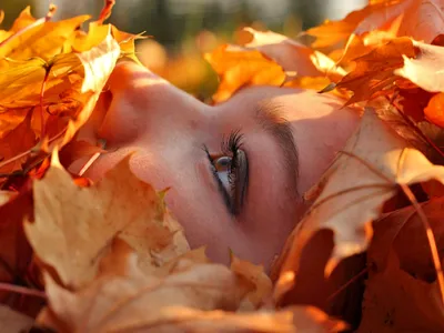 Bright Close Wallpaper Nature Wallpaper 4K 2048x1536 Hd, Desktop, Wallpaper, Featuring, A, Close-up, Of, Woman, 039, Face, Partially, Covered, Gray, Brown, Orange, Landscape, Full HD
