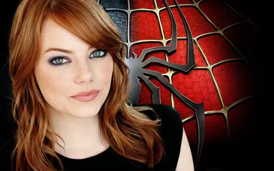 Celebrity Emma Stone Spider Abstract Wallpaper 4K 1920x1200 Hd, Desktop, Wallpaper, Featuring, Celebrity, Emma, Stone, Against, Spider-man-themed, Red, Web, Spider, White, Gray, Ultrawide, Full HD