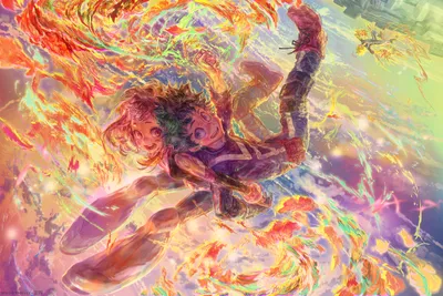 Izuku Midoriya Ochaco Uraraka Abstract Wallpaper 4K 3200x2133 Hd, Wallpaper, Featuring, Izuku, Midoriya, And, Ochaco, Uraraka, Anime, Hero, Academia:, Vibrant, Gray, Pink, Ultrawide, QHD