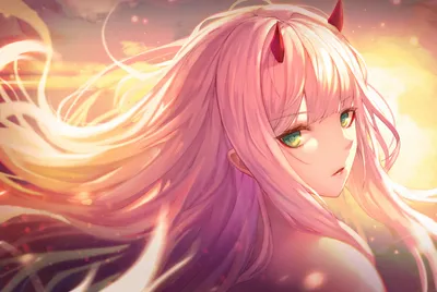 Zero Two Darling Franxx Her Abstract Wallpaper 4K 1921x1289 Hd, Desktop, Wallpaper, Featuring, Zero, Two, From, Darling, Franxx, Showcasing, Her, Flowing, Pink, White, Landscape, Full HD