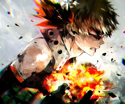 Katsuki Bakugou Anime Hero Abstract Wallpaper 4K 3072x2560 Hd, Desktop, Wallpaper, Featuring, Katsuki, Bakugou, From, The, Anime, Hero, Academia:, Showcasing, White, Square, QHD