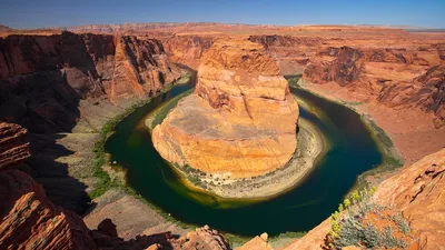 Natural Curves Horseshoe Bend Where Nature Wallpaper 4K 1920x1080 Hd, Desktop, Wallpaper, Featuring, The, Natural, Curves, Of, Horseshoe, Bend, Where, River, Orange, Pink, Ultrawide, Full HD