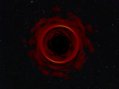 Cgi Sci Depicting Dark Space Wallpaper 4K 1600x1200 Hd, Cgi, Sci-fi, Desktop, Wallpaper, Depicting, A, Dark, Red, Wormhole, Swirling, Deep, Black, Landscape