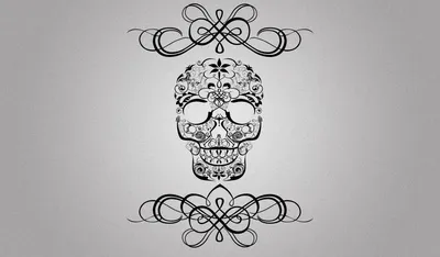 Dark Themed Intricately Patterned Black/Dark Wallpaper 4K 1920x1125 Hd, Desktop, Wallpaper, Featuring, A, Dark-themed, Intricately, Patterned, Skull, Design, Elegant, Ornamental, Gray, White, Ultrawide, Full HD