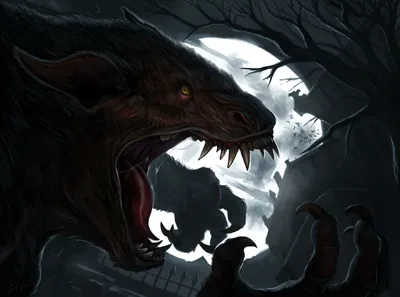 Fierce Werewolf Creature Black/Dark Wallpaper 4K 2500x1859 Hd, Desktop, Wallpaper, Of, A, Fierce, Werewolf, Creature, Snarling, Under, Bright, Full, White, Landscape, Full HD