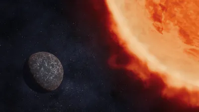 Epic Exoplanet Wallpaper Space Wallpaper 4K 1920x1080 Exoplanet, Lhs, 3844, B, And, Its, Star, Illustration, Black, Ultrawide, Full HD