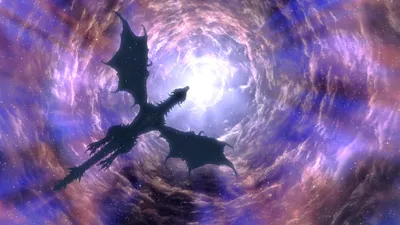 Dreamy Dark Wallpaper Games Wallpaper 4K 1920x1080 Hd, Dark-themed, Desktop, Wallpaper, Featuring, Alduin, The, World-eater, Dragon, Antagonist, Video, Game, White, Brown, Ultrawide, Full HD