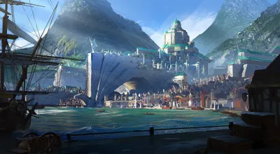 Fantasy City Fantasy Fantasy Wallpaper 4K 3840x2112 Fantasy, City, Hd, Desktop, Wallpaper, Gray, Pink, Ultrawide, 4K