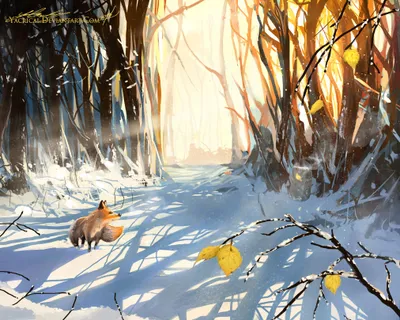 Fox Snow Covered Sunlit Fantasy Nature Wallpaper 4K 2026x1620 Hd, Wallpaper:, Of, A, Fox, In, Snow-covered, Sunlit, Fantasy, Forest, During, Winter, White, Square, Full HD