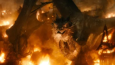 Hobbit Battle Five Armies Fantasy Wallpaper 4K 1920x1080 Hd, Desktop, Wallpaper, From, The, Hobbit, Battle, Five, Armies, Featuring, Dragon, Orange, Brown, Ultrawide, Full HD