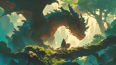 Fantasy Majestic Dragon Warrior Fantasy Wallpaper 4K 2912x1632 Fantasy, Hd, Desktop, Wallpaper:, Featuring, A, Majestic, Dragon, Warrior, Mystical, Forest, White, Ultrawide, QHD