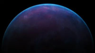 Futuristic Sci Mars Abstract Wallpaper 4K 3840x2160 Futuristic, Sci‑fi, View, Of, Mars, With, A, Glowing, Blue, Purple, Atmosphere, Rendered, Brown, Ultrawide, 4k