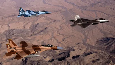 Crisp Aerial Wallpaper Nature Wallpaper 4K 1920x1080 Aerial, Hd, Wallpaper, Showing, A, Mcdonnell, Douglas, F-15, Eagle, Lockheed, Martin, F-22, Gray, Ultrawide, Full HD