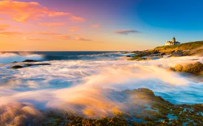 Ocean Lighthouse World Wallpaper 4K, World category