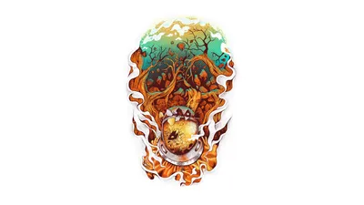 Vivid Colorful Wallpaper Abstract Wallpaper 4K 1920x1080 Hd, Pc, Desktop, Wallpaper, Featuring, A, Colorful, Artistic, Skull, Design, Vibrant, Trees, White, Ultrawide, Full HD
