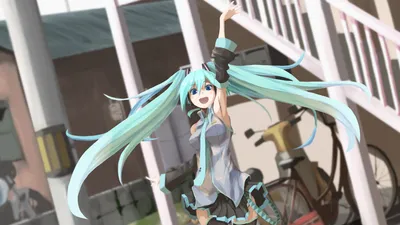 Hatsune Miku Anime World Wallpaper 4K 1920x1080 Hatsune, Miku, Anime, Vocaloid, In, Vibrant, Hd, Pc, Desktop, Joyful, Pose, Flowing, White, Ultrawide, Full HD