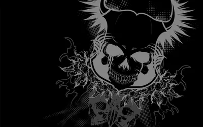 Dark Intricately Detailed Black/Dark Wallpaper 4K 1920x1200 Hd, Pc, Desktop, Wallpaper, Featuring, A, Dark, Intricately, Detailed, Skull, Design, Sharp, Gray, Ultrawide, Full HD
