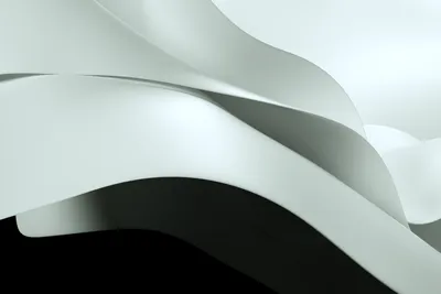 Crisp Monochrome Wallpaper Minimal Wallpaper 4K 2160x1440 Monochrome, Minimalist, Windows, 11, Hd, Pc, Desktop, Wallpaper, Smooth, Overlapping, Abstract, Waves, White, Gray, Landscape, Full HD