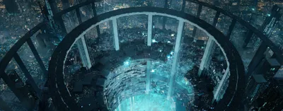 Quad Sci City Colossal Circular World Wallpaper 4K 3840x1509 2k, Quad, Hd, Pc, Desktop, Wallpaper, Sci‑fi, City, Colossal, Circular, Megastructure, Glowing, Orange, Gray, Ultrawide, 4k