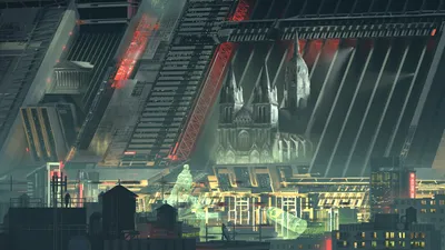 Dark Sprawling Wallpaper World Wallpaper 4K 1920x1080 Hd, Pc, Desktop, Wallpaper/background:, Sprawling, Sci‑fi, Cityscape, Under, Sci, Towering, Industrial, Megastructures, Gray, Ultrawide, Full HD